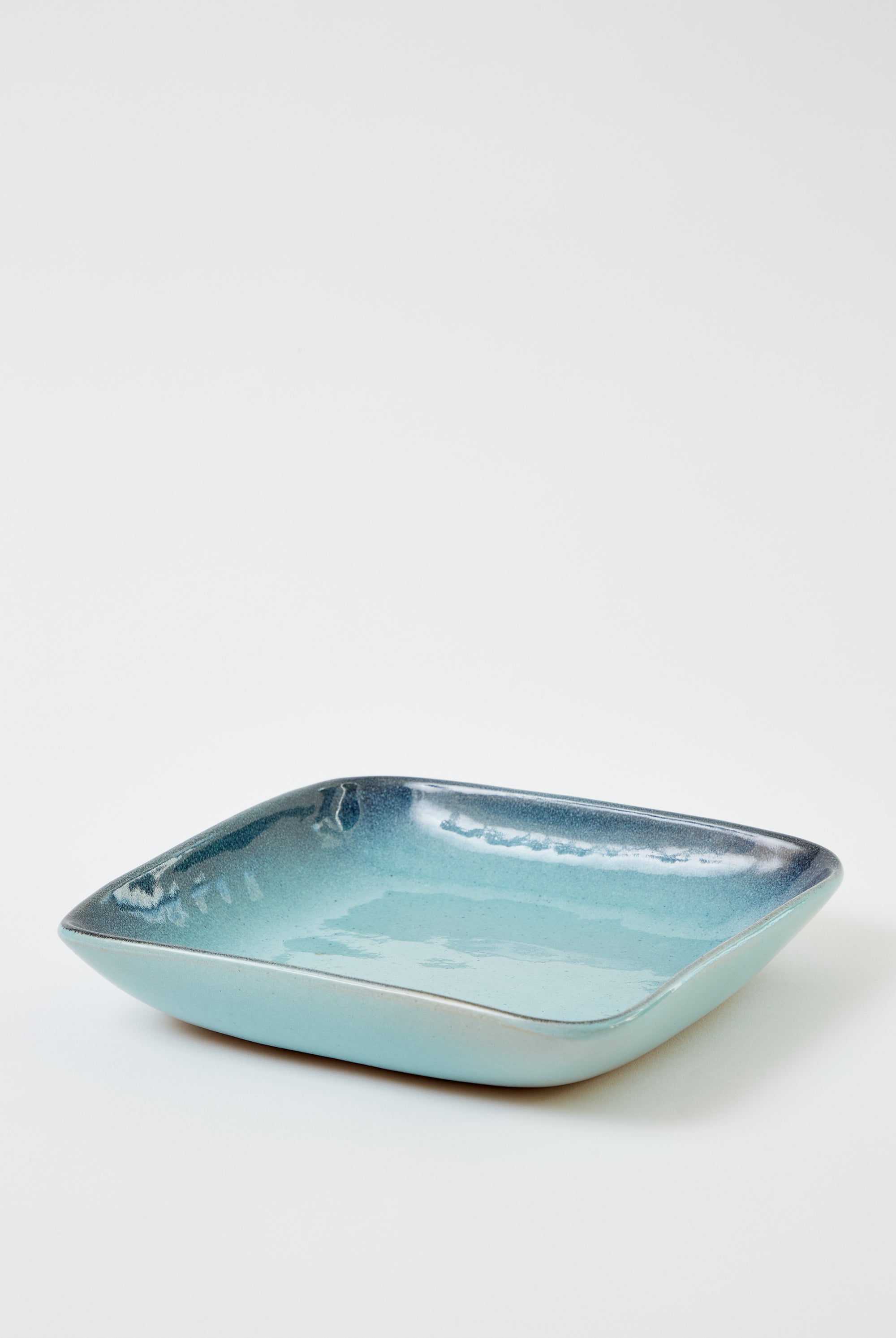 Vintage Blue Ceramic Plate