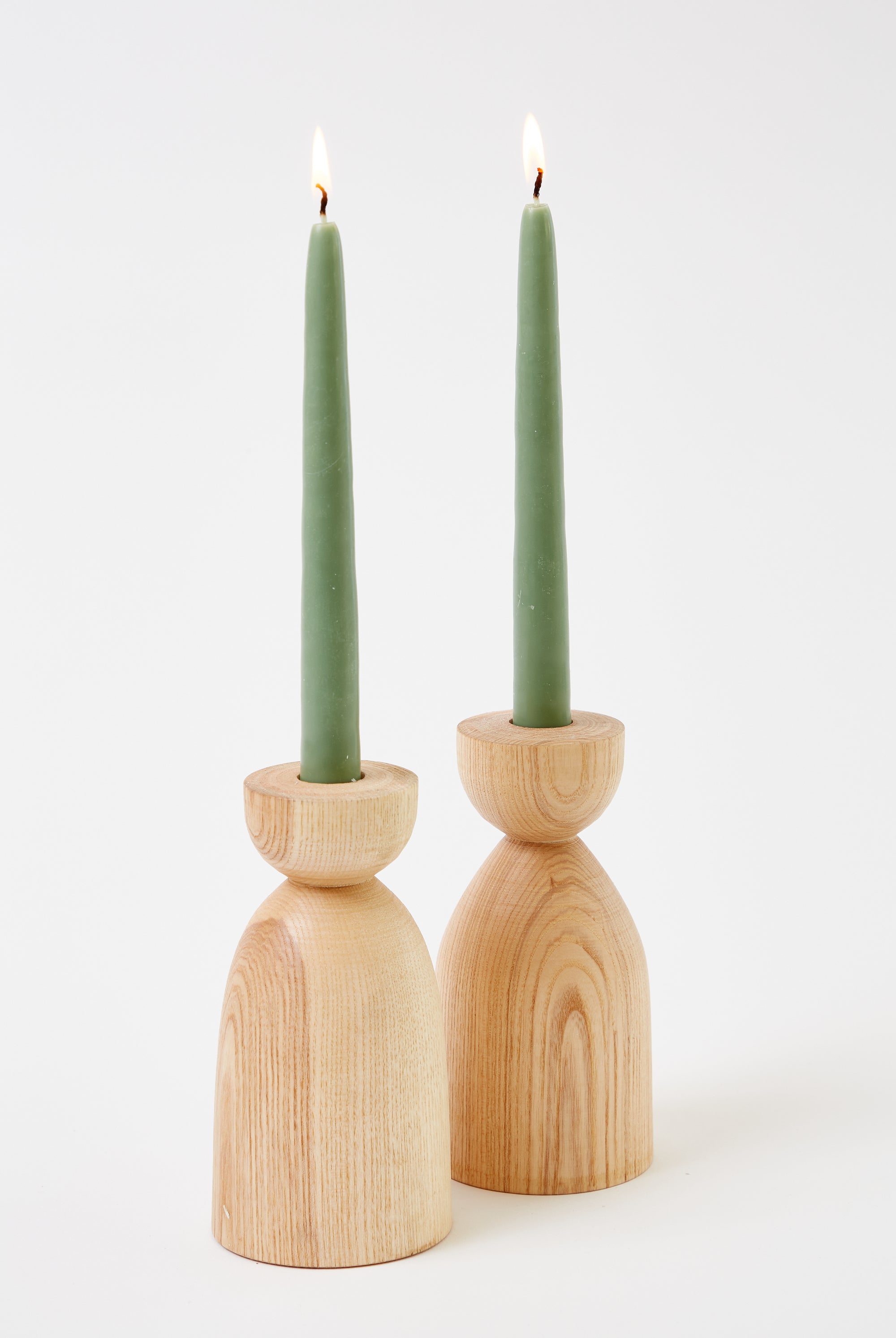 Alex Walshaw Set of Tall Candlesticks in Natural
