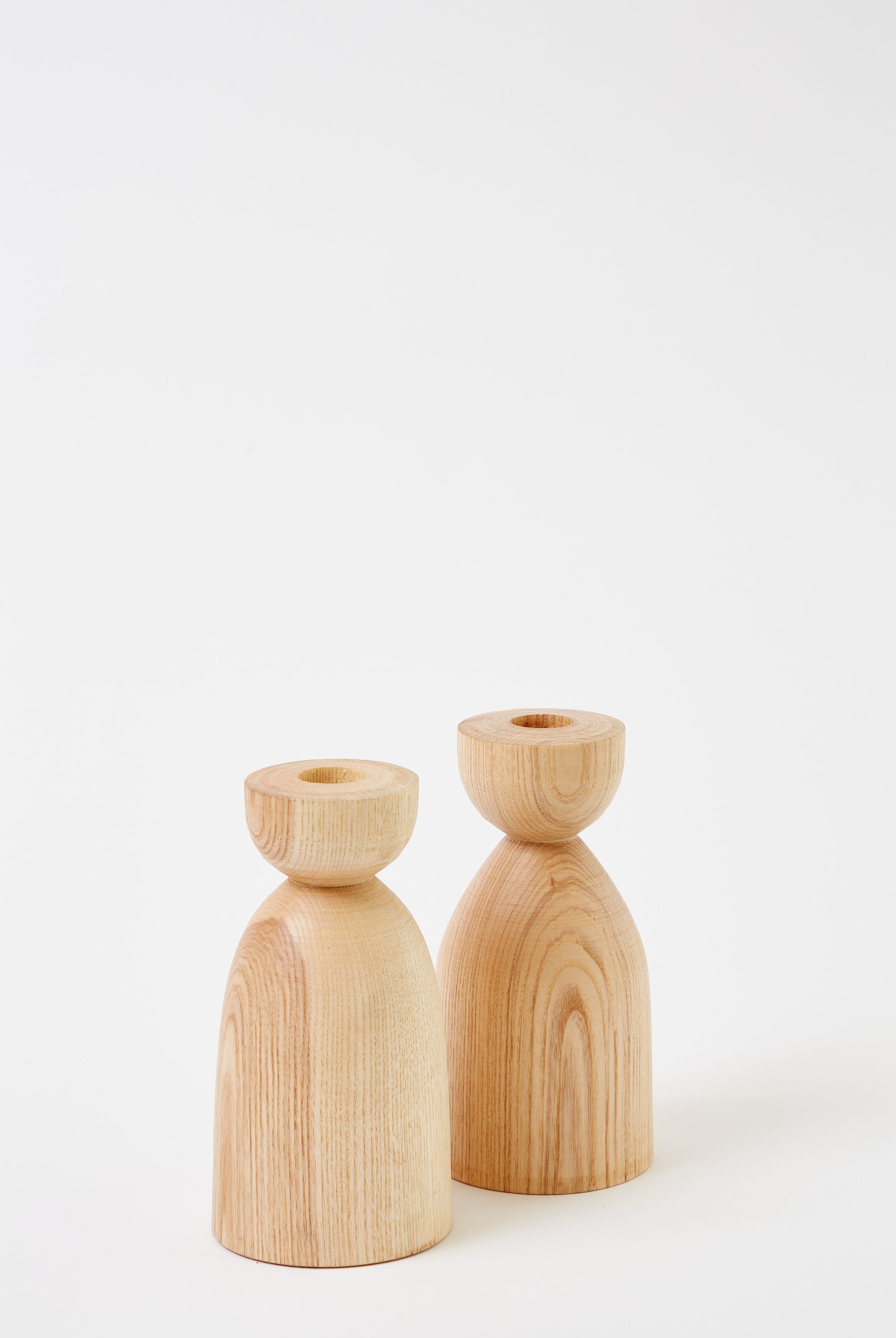Alex Walshaw Set of Tall Candlesticks in Natural